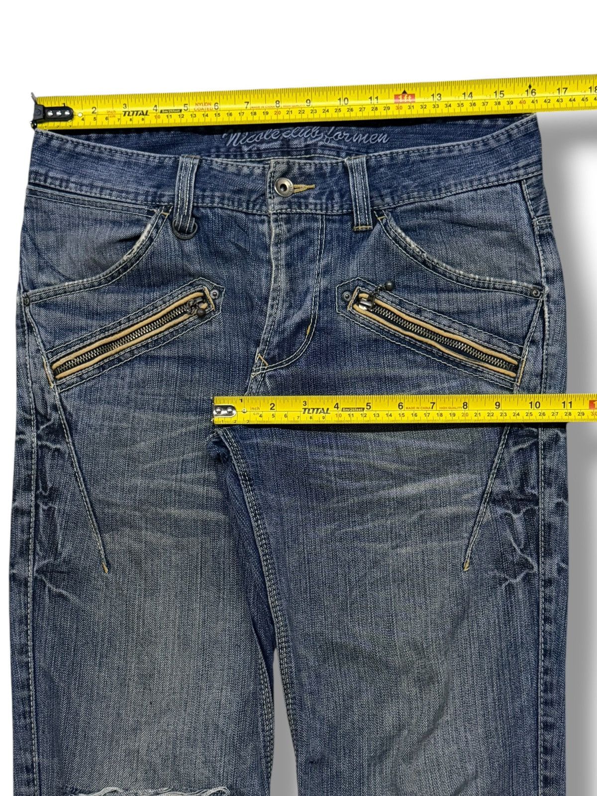 Nicole Club Vintage Nicole Club For Men Y2K Denim Jeans Japan | W32 Size US 32 / EU 48 - 15 Thumbnail