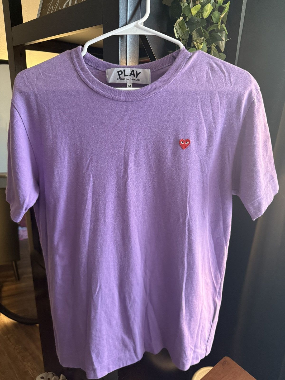Comme des Garcons PLAY Heart Logo CDG Play Purple T-Shirt Size US M / EU 48-50 / 2 - 1 Thumbnail