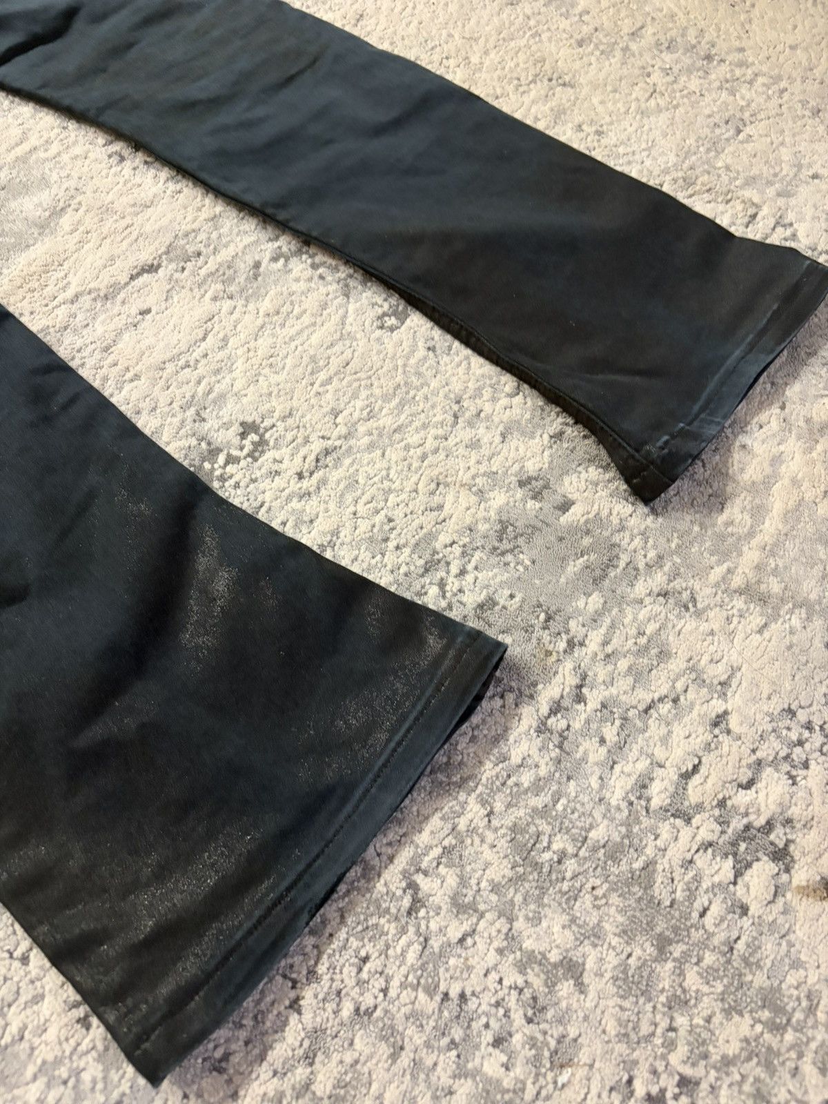 JACKROSE Coated Seam Bootcut Denim Black Size US 33 - 11 Thumbnail
