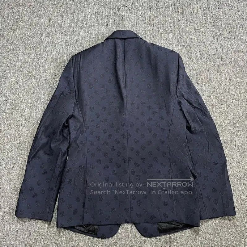 Alexander McQueen Alexander McQueen XL Navy Wool Men's Coat . Size US XL / EU 56 / 4 - 2 Thumbnail