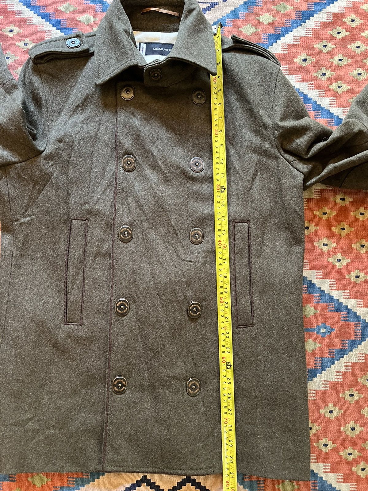 Dsquared2 DSQUARED2 100% wool overcoat RARE $1800 retail Size US L / EU 52-54 / 3 - 13 Thumbnail