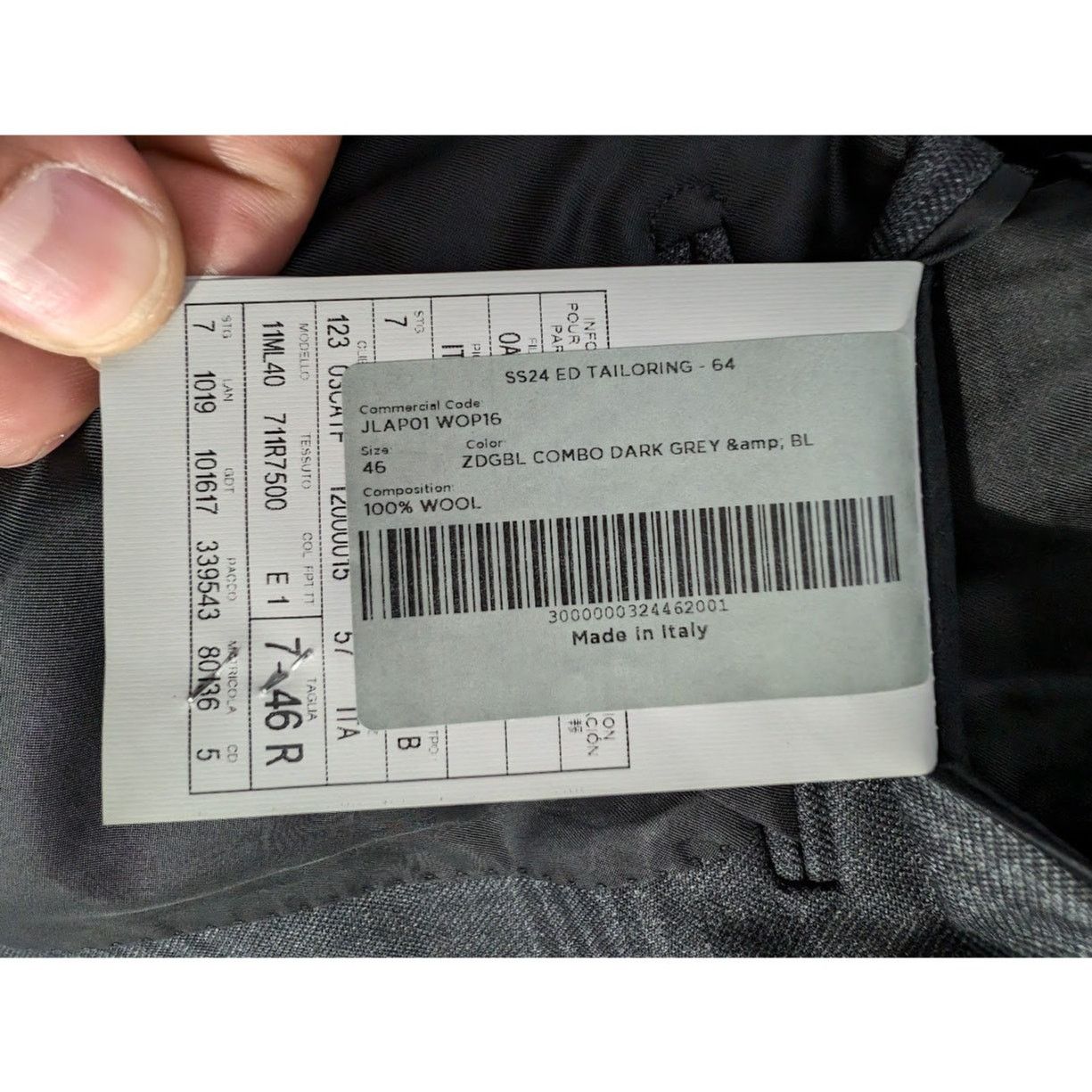 Tom Ford o1rshd1 Blazer jacket in Dark Gray Size US S / EU 44-46 / 1 - 18 Thumbnail