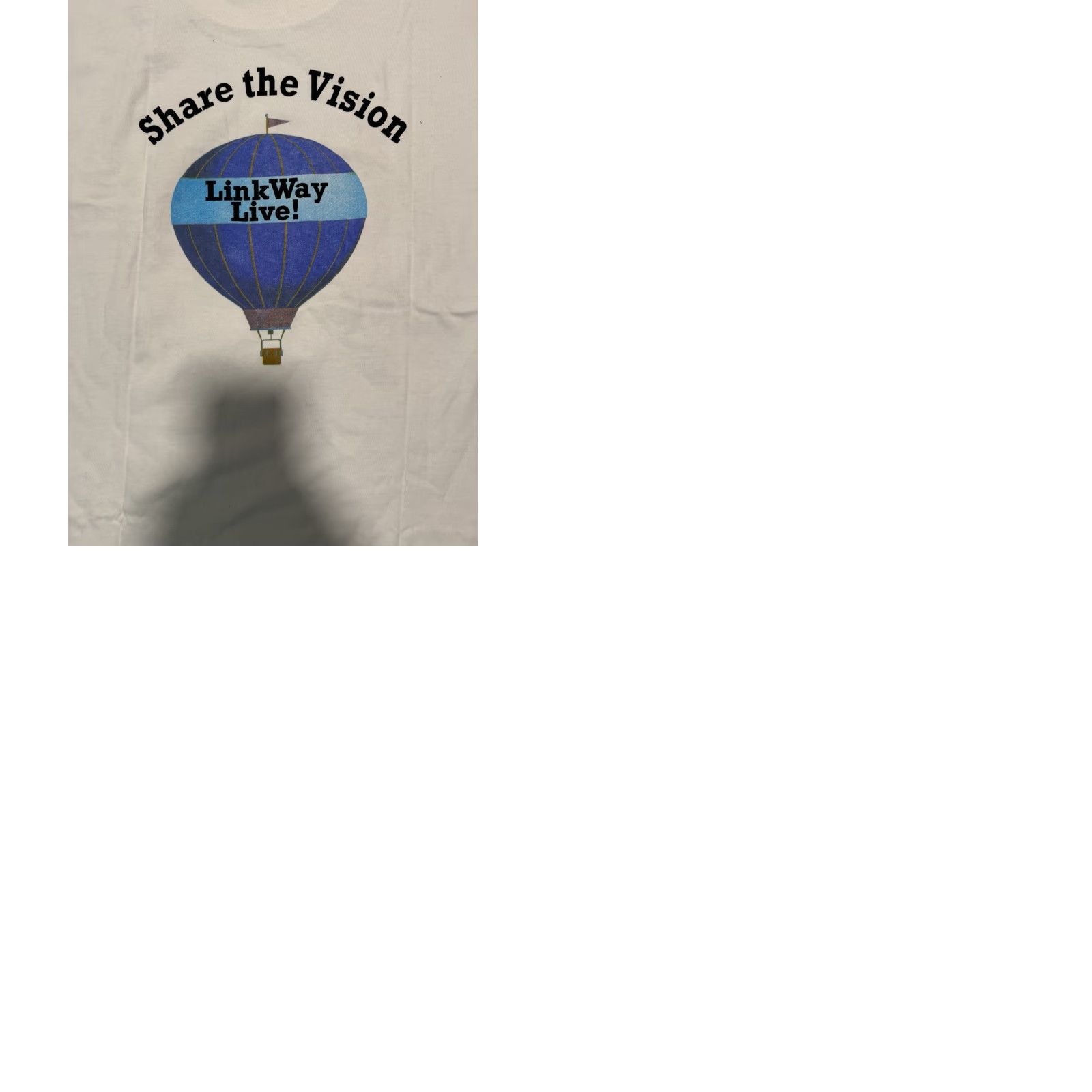HARE VINTAGE IBM LinkWay Live! Share the Vision Promo TShirt XL White 90s Computer Software Rare Mens Tee Size US XL / EU 56 / 4 - 10 Thumbnail