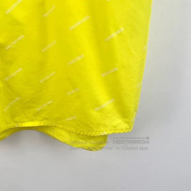 Balenciaga Balenciaga size 37 Yellow Logo Letter Barrage Print Cotton Size US S / EU 44-46 / 1 - 4 Thumbnail