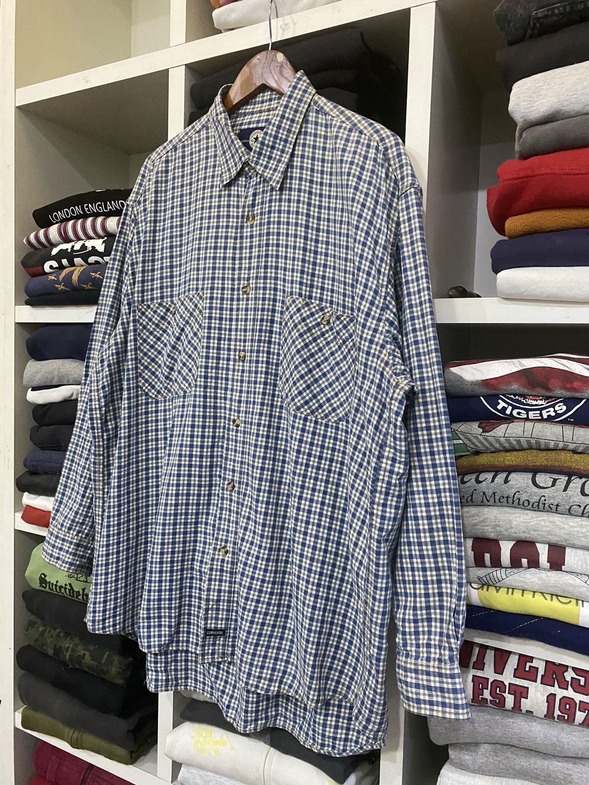 Converse × Flannel × Vintage Vintage Converse Flannel Shirt Size US XXL / EU 58 / 5 - 3 Thumbnail