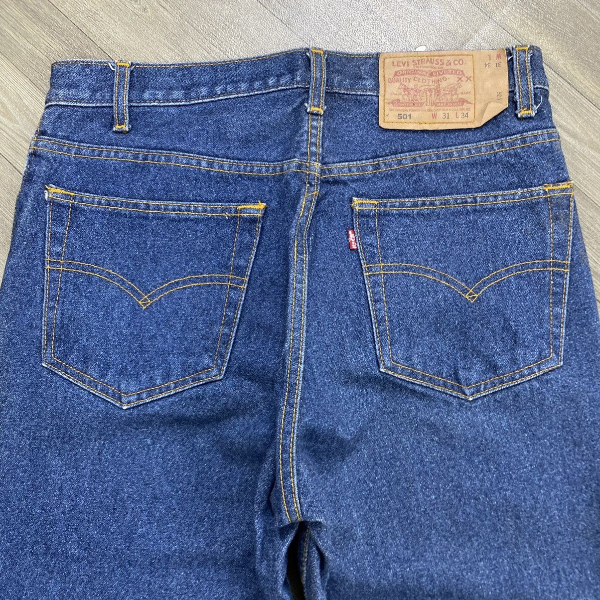 Levi's Vintage Clothing 🇺🇸1990s Vintage Levis 501 31x34 Straight Leg Faded Jeans Size US 29 - 18 Thumbnail