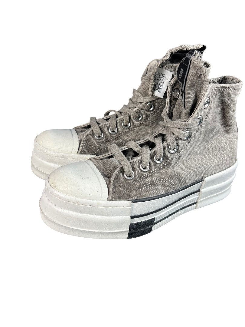 Rick Owens Drkshdw Rick Owens DRKSHDW Dbl DrkStar High-Top Sneakers – Gray Size US 6.5 / IT 36.5 - 8 Thumbnail