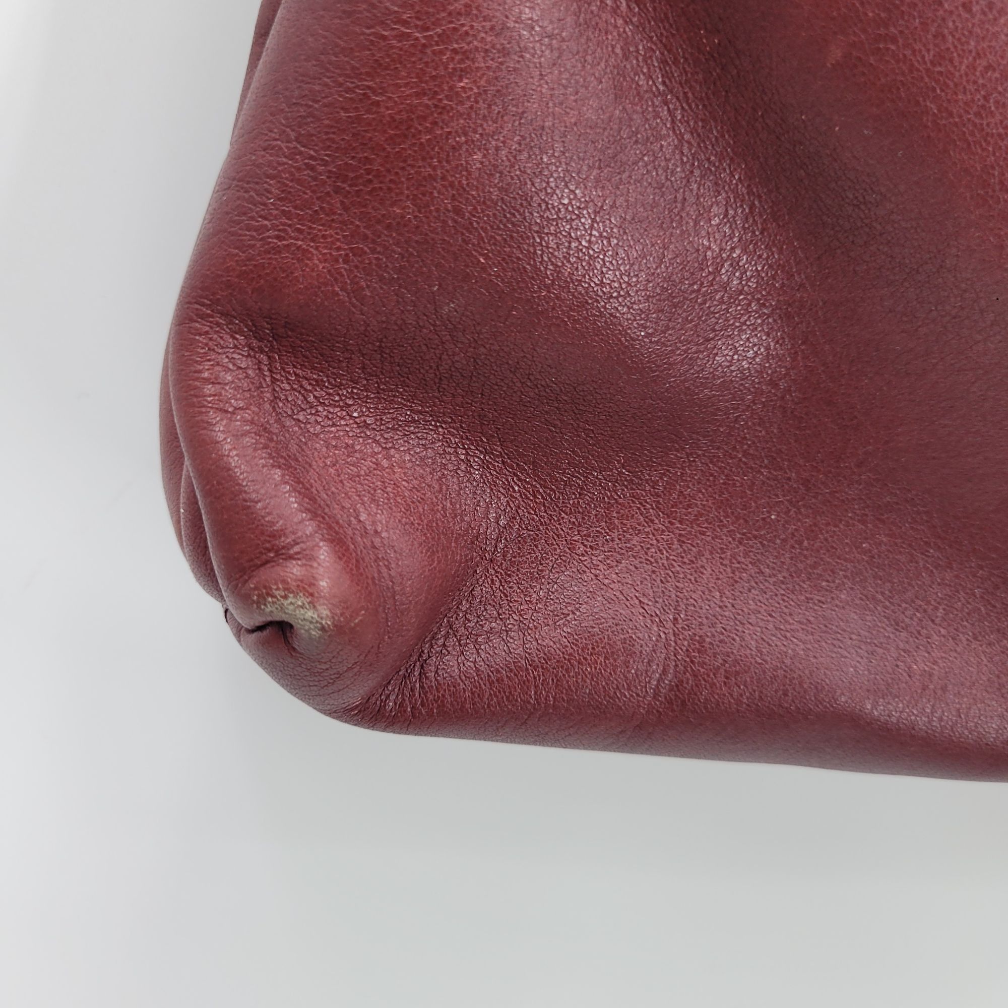 Etienne Aigner Vtg Oxblood Burgundy Wine Leather Embossed Croc Convertible Size ONE SIZE - 9 Thumbnail