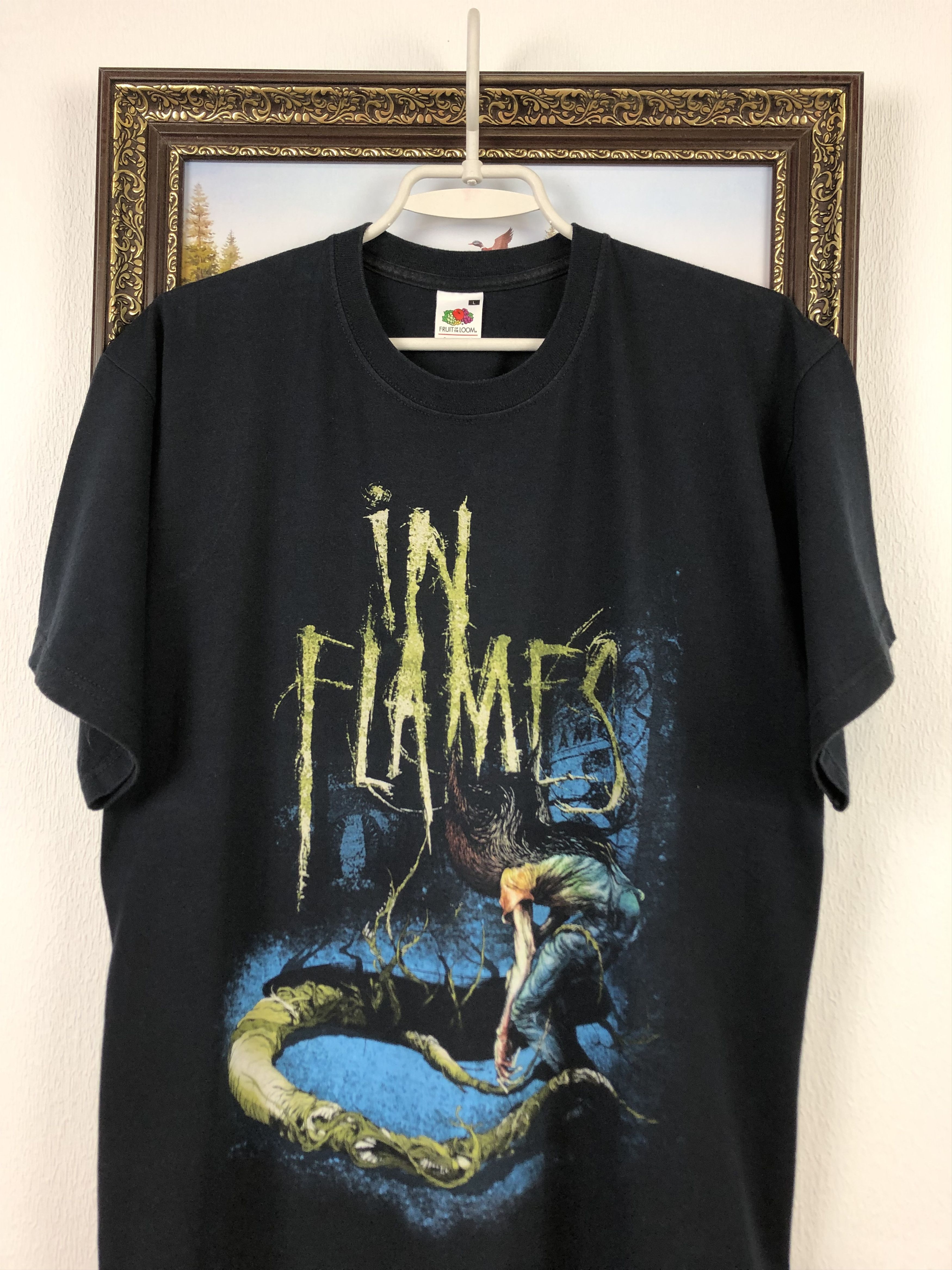 Band Tees In Flames Band Tee Shirt Rare Hype Sense Of Purpose Size US L / EU 52-54 / 3 - 2 Thumbnail