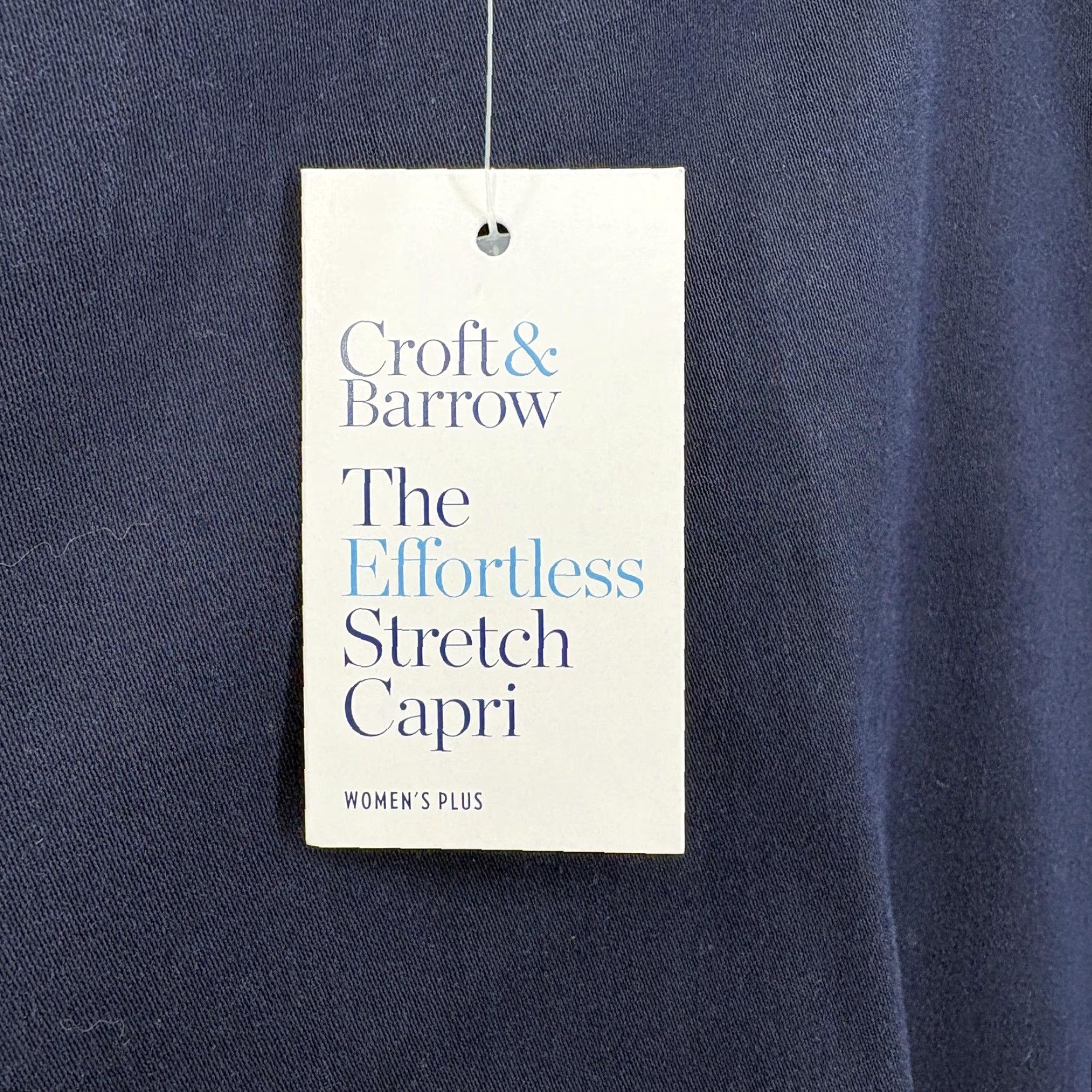 Croft & Barrow Croft & Barrow Pants Womens 24W Navy Effortless Stretch Capri Comfort Waist NWT Size 42" / US 20 - 5 Thumbnail