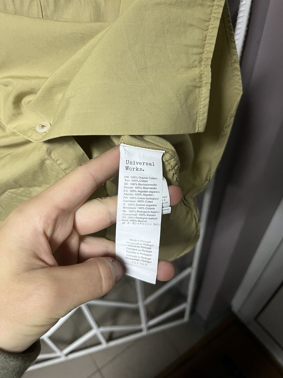 Universal Works Universal Works Beige Button Up Shirt Size US XL / EU 56 / 4 - 5 Thumbnail
