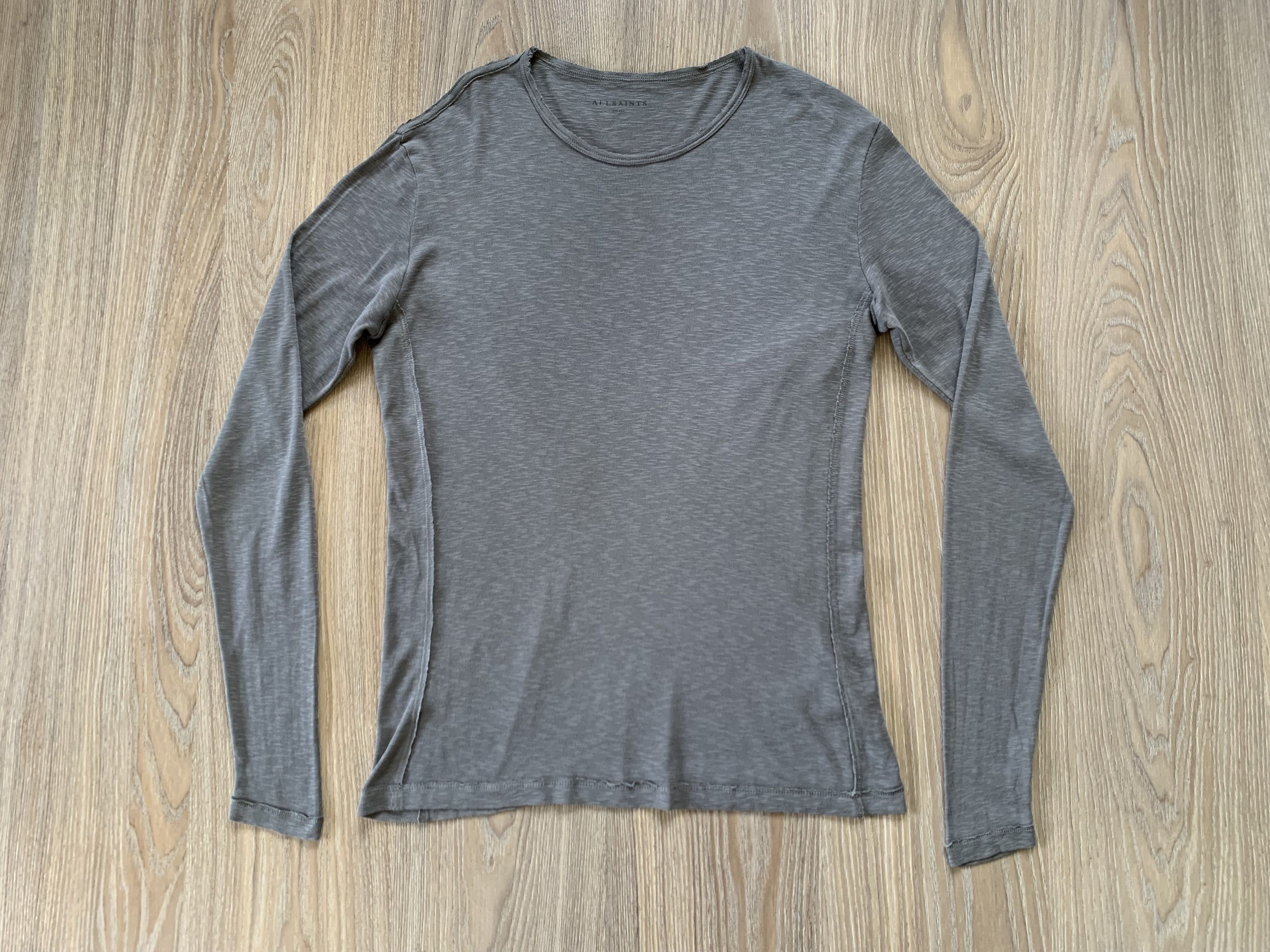 Allsaints Allsaints Grey Long Sleeve T Shirt Size US S / EU 44-46 / 1 - 2 Thumbnail