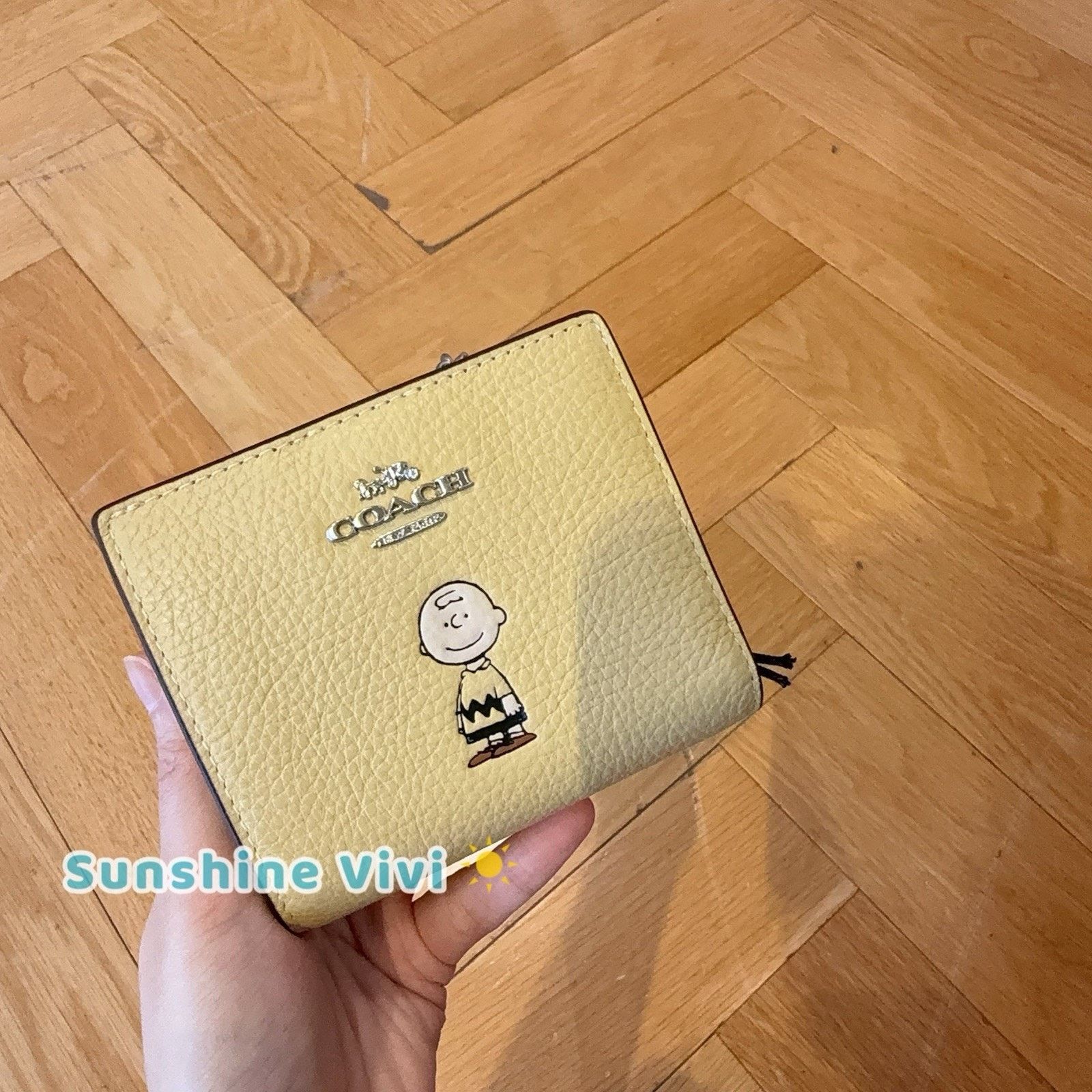 Coach NWT Coach X Peanuts Snap Wallet Charlie Brown Hay Cbn90 Size ONE SIZE - 1 Thumbnail