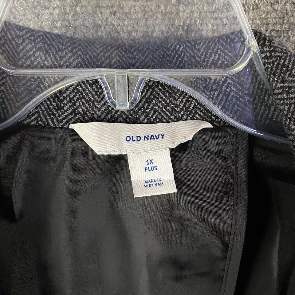 Old Navy Old Navy Coat Women's 1X Plus Jacket Cotton Blend 1 Button Size ONE SIZE - 2 Thumbnail