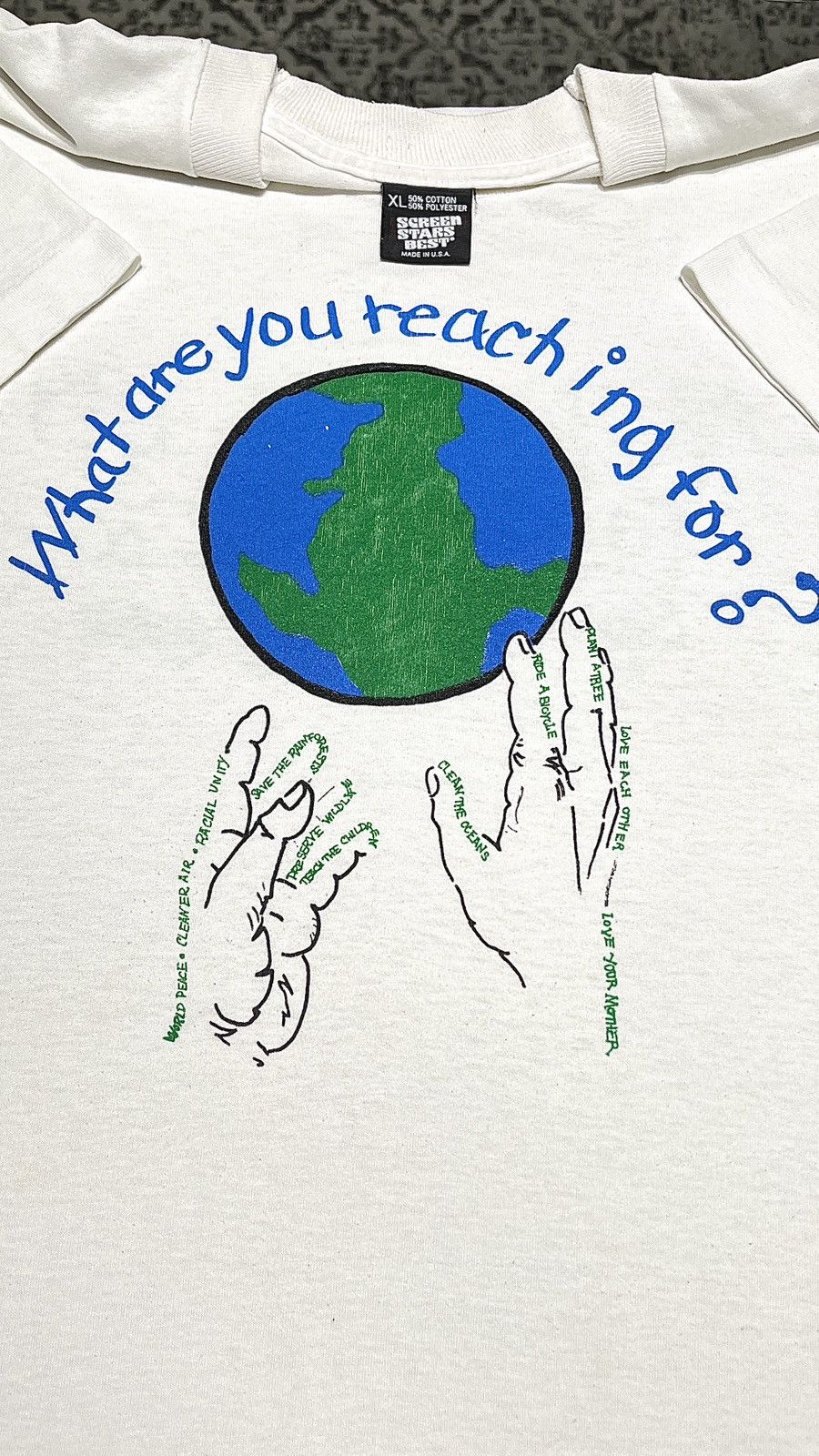 Vintage Vintage 90’s Earth Day Size US XL / EU 56 / 4 - 2 Thumbnail
