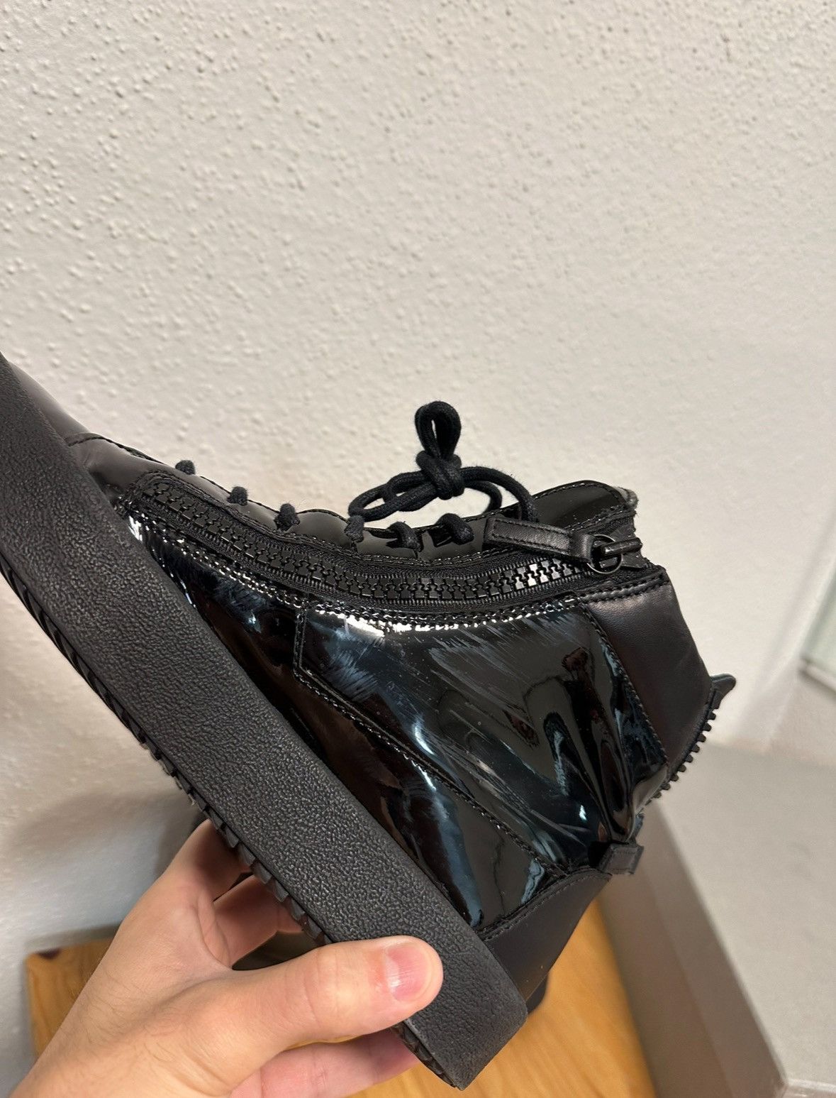 Giuseppe Zanotti Giuseppe Zanotti Patten Leather High Top Size US 7 / EU 40 - 4 Thumbnail
