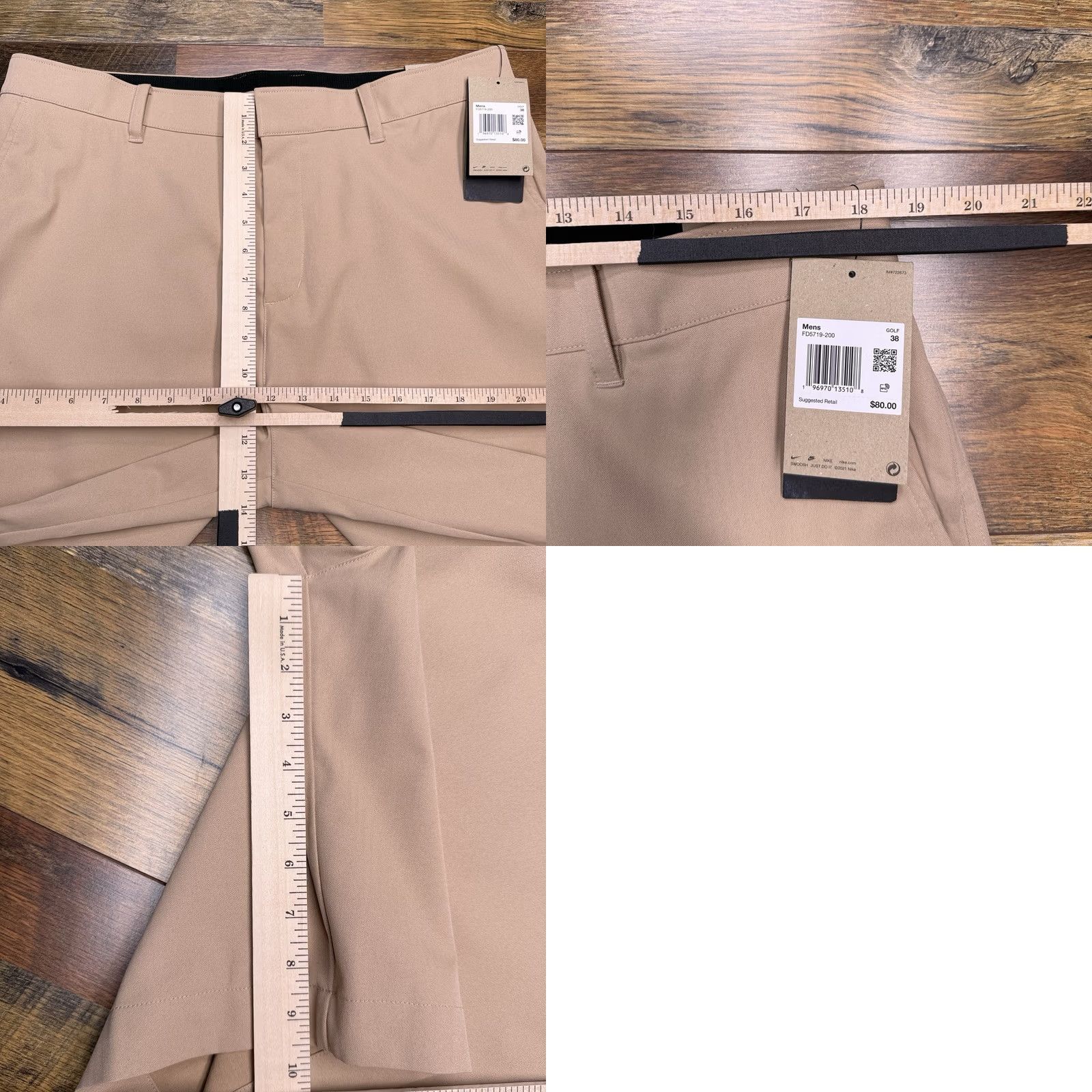 Nike Nike Move To Zero Shorts Mens 38 Tan Stretch New Size US 38 / EU 54 - 9 Thumbnail