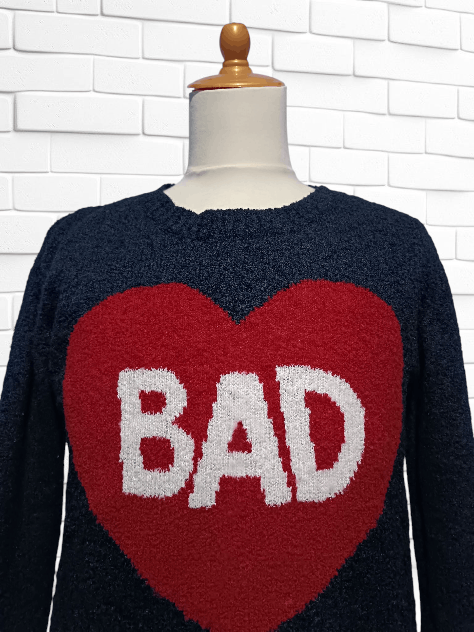 Japanese Brand RNA Slang "Bad Love" Knit Size US M / EU 48-50 / 2 - 2 Thumbnail