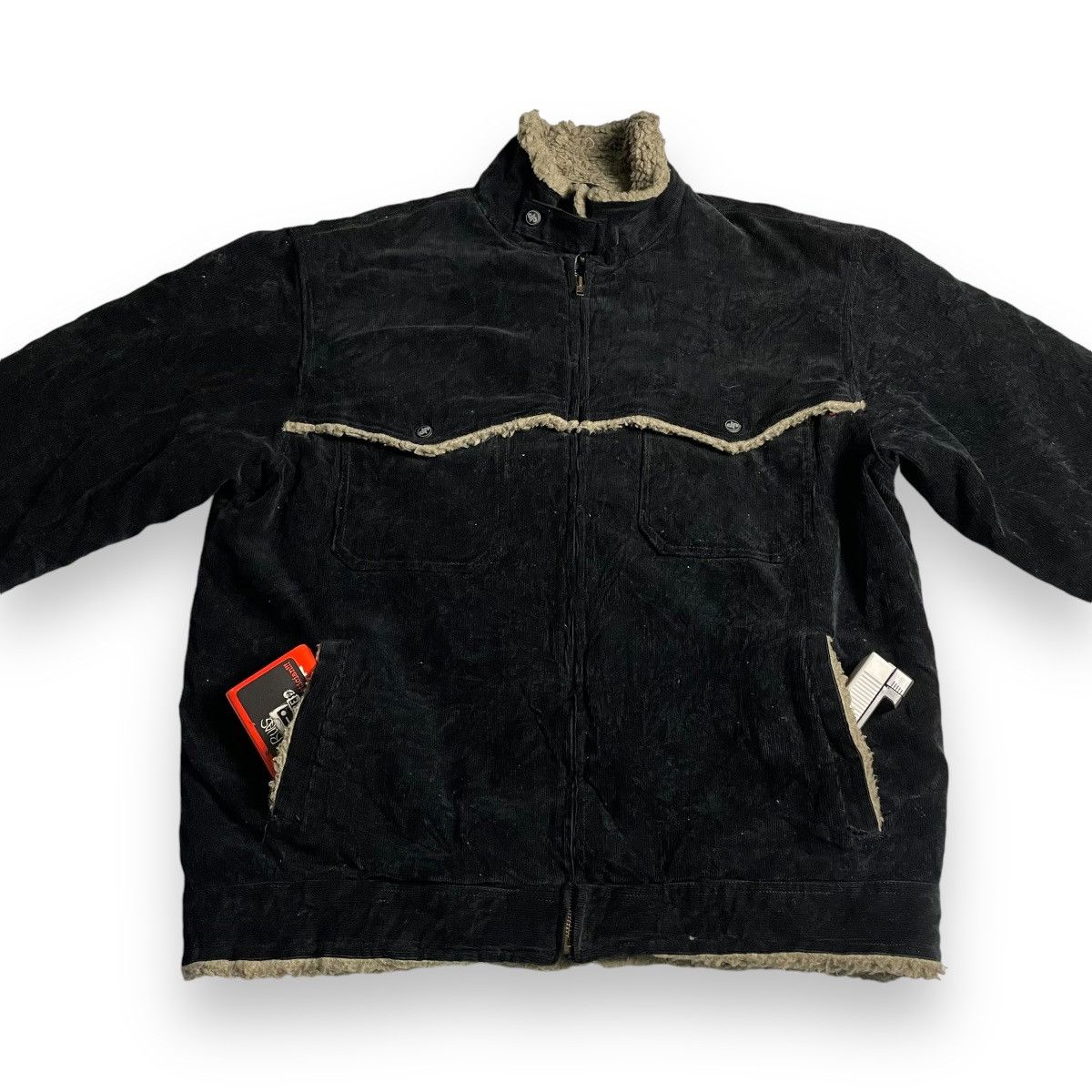 If Six Was Nine 🇯🇵 PROJECT SRS CORDUROY LINED FUR / SHERPA FULL ZIP JACKET Size US S / EU 44-46 / 1 - 3 Thumbnail