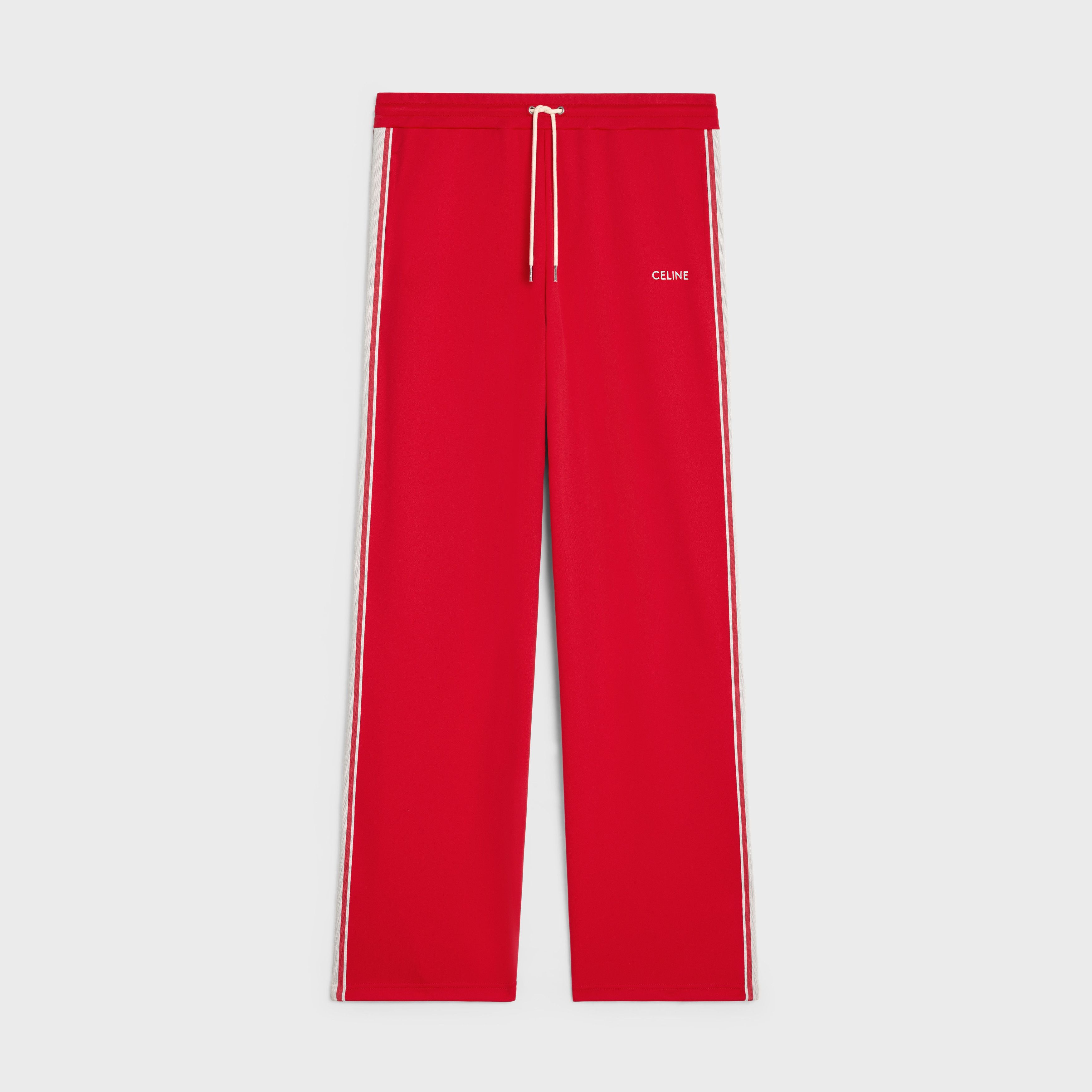 Celine o1bcso1str1124 Sweatpants & Joggers in Red Size US 34 / EU 50 - 1 Thumbnail