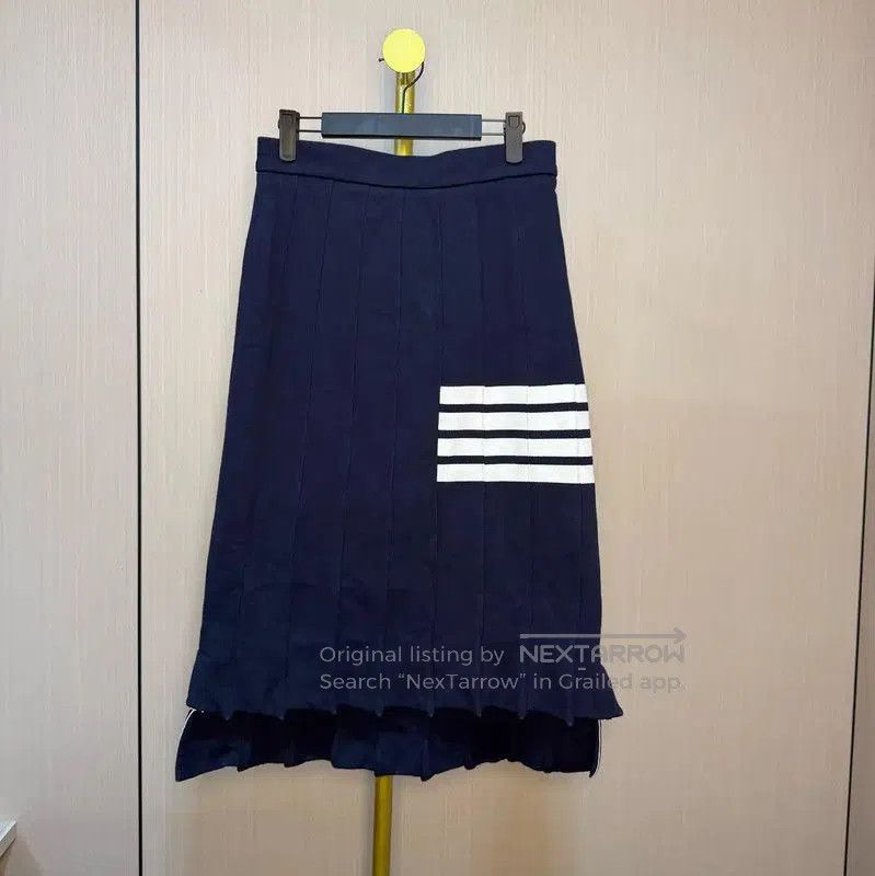 Thom Browne Thom Browne Blue Cotton Skirt for Women . Size 26" / US 2 / IT 38 - 2 Thumbnail
