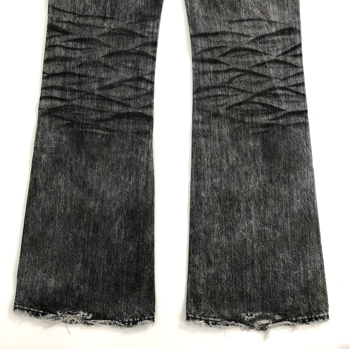 CIVARIZE 📦SOLD📦 Civarize Zip Leg Distressed Fade Flared Jeans BootCut Size US 31 - 12 Thumbnail