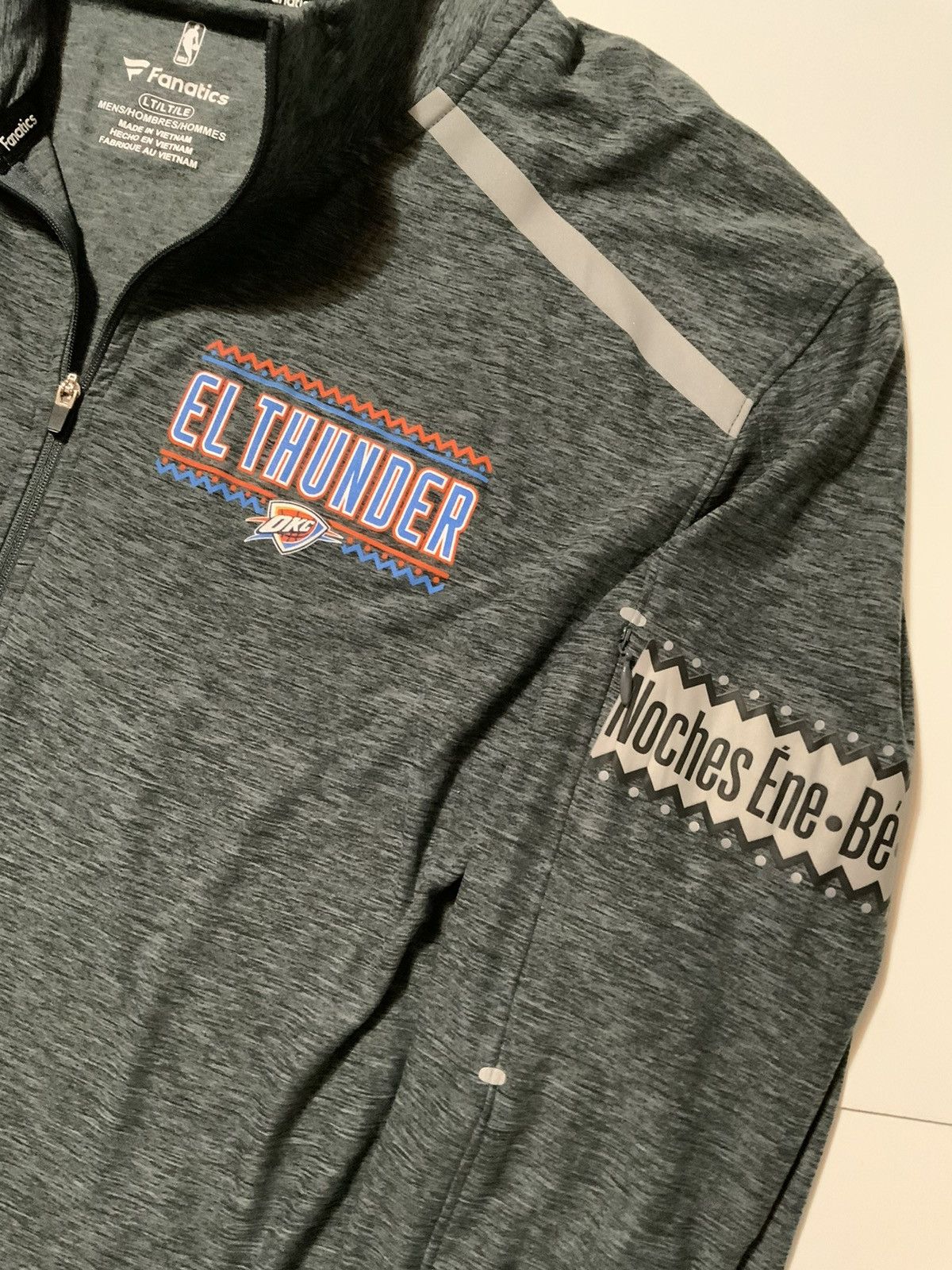 NBA Fanatics Oklahoma City Thunder Hispanic Heritage Pullover Size US L / EU 52-54 / 3 - 5 Thumbnail