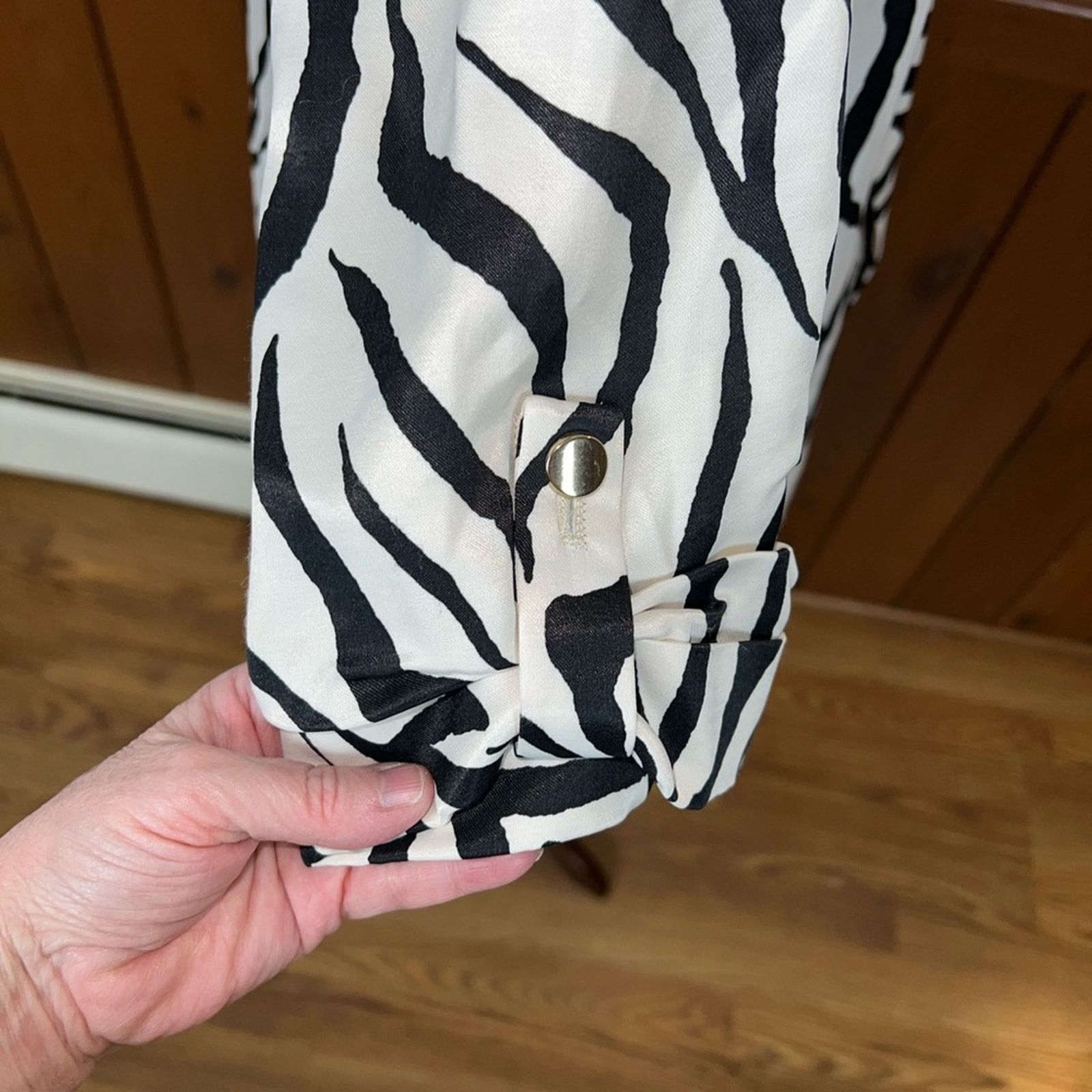 Zara Gorgeous Zara Satin Zebra Blazer! Size S / US 4 / IT 40 - 5 Thumbnail