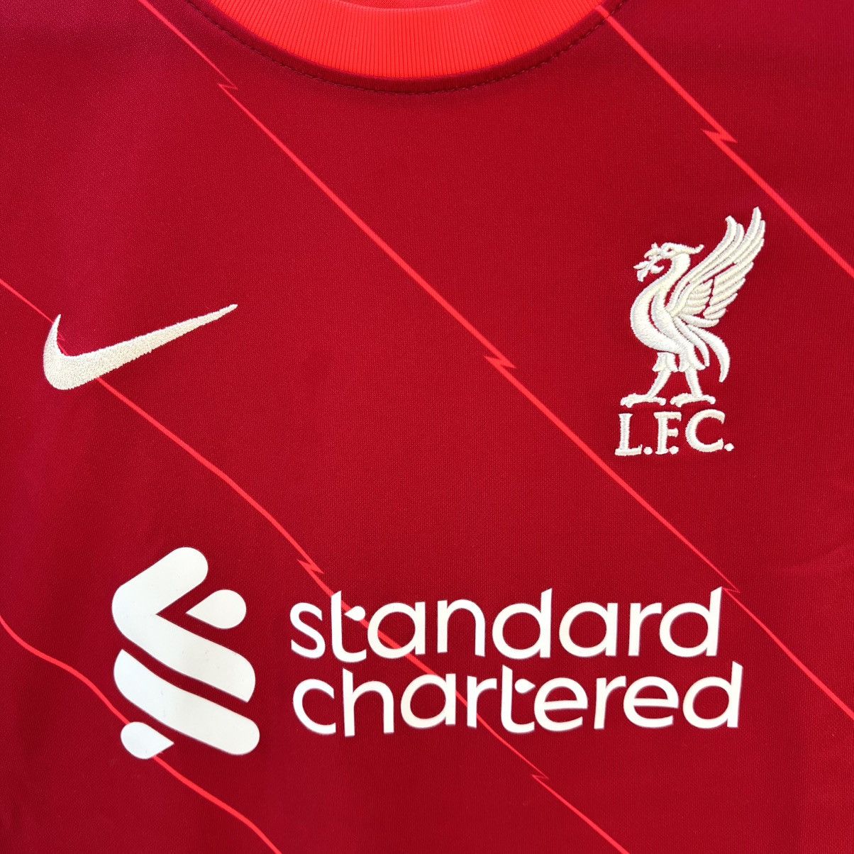 Nike Liverpool 2021 2022 nike soccer jersey Salah Size US XXS / EU 40 - 2 Thumbnail