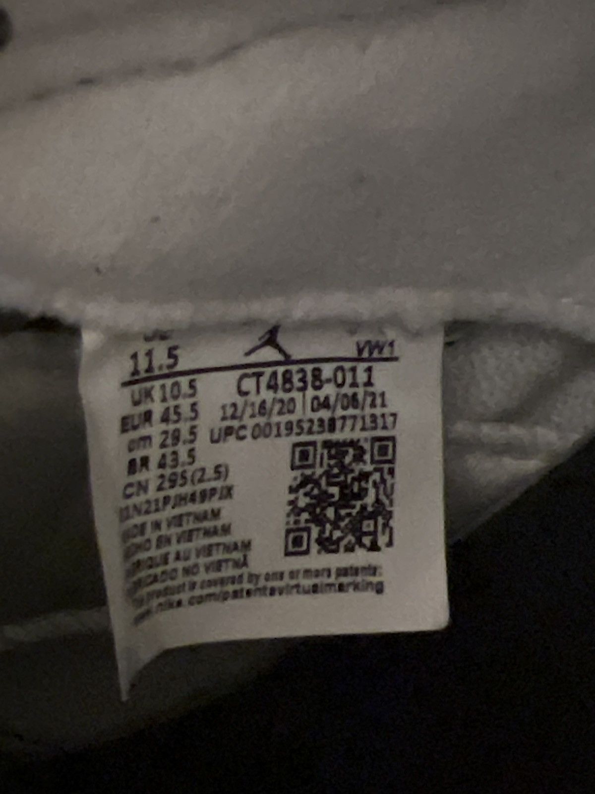 Jordan Brand Jordan 5 Oreo Size US 11.5 / EU 44-45 - 6 Thumbnail