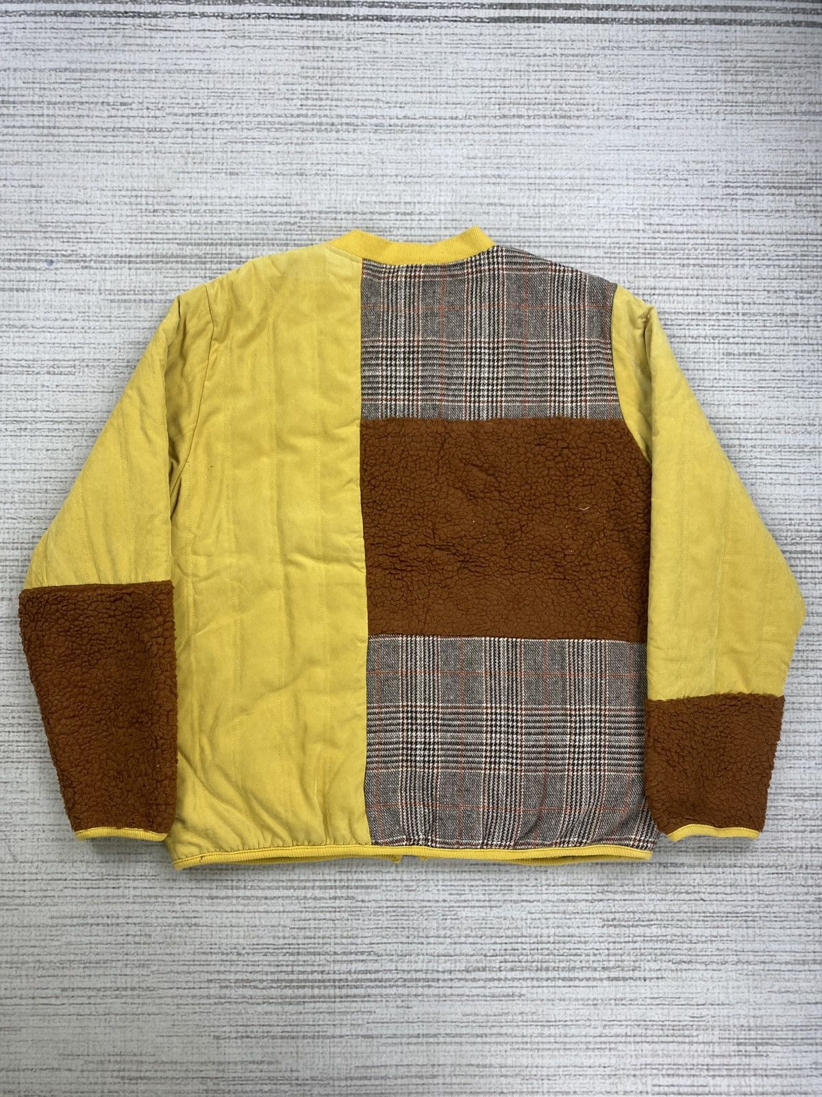 Japanese Brand × Vintage Vintage Amina Multicolour Patchwork Lined Sherpa Jacket Size US M / EU 48-50 / 2 - 2 Thumbnail
