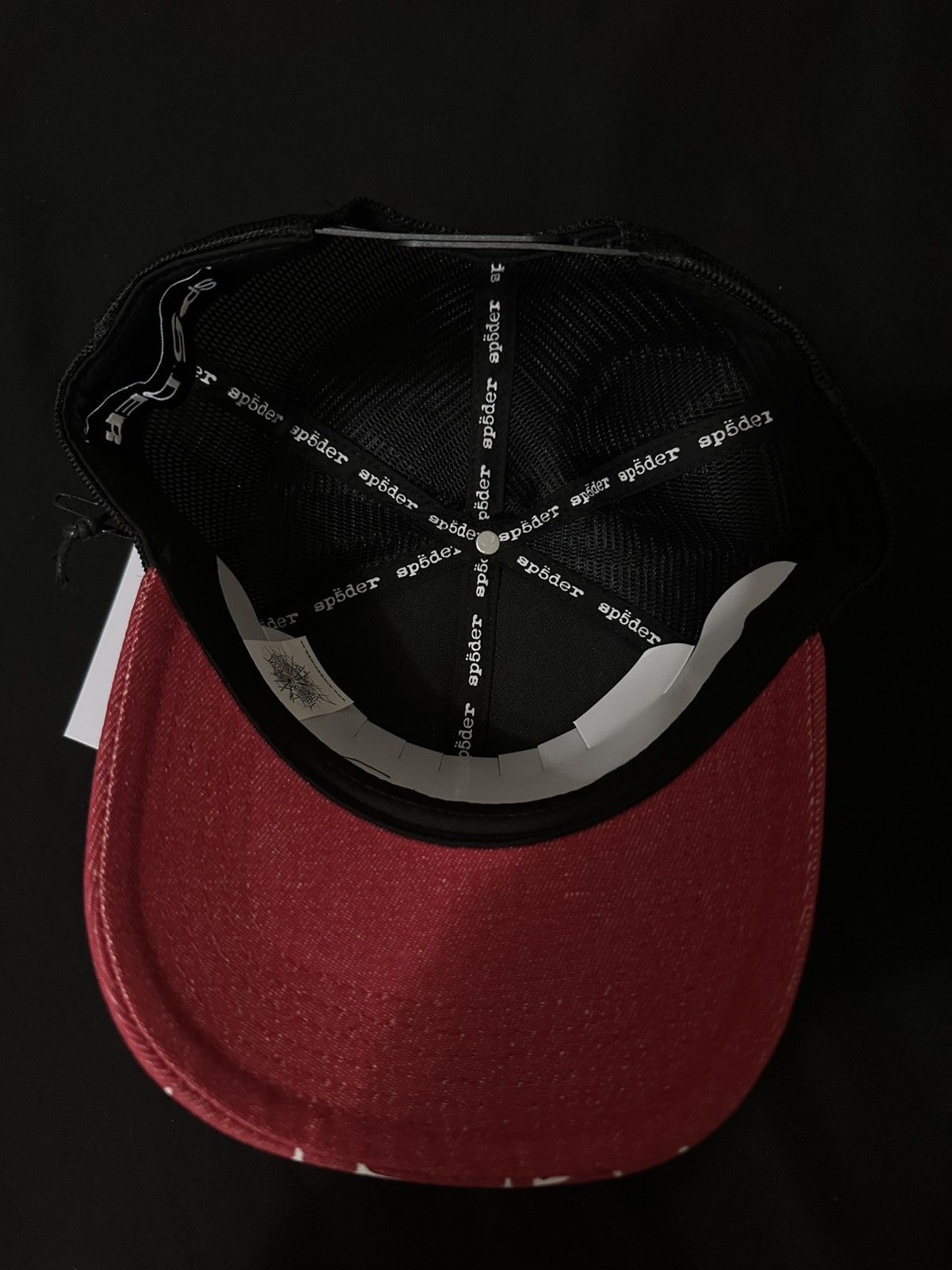 Sp5der Sp5der Denim OG Web V2 Trucker ‘Red’ Size ONE SIZE - 3 Thumbnail