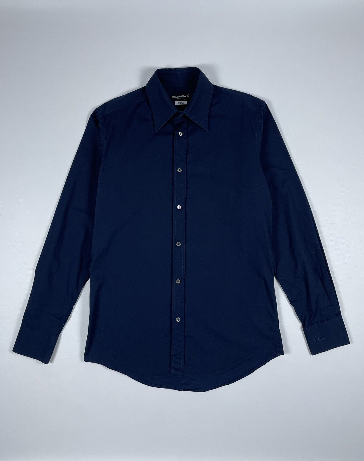 Dolce & Gabbana Dolce & Gabbana Gold Buttons Up Shirt Size US M / EU 48-50 / 2 - 1 Thumbnail