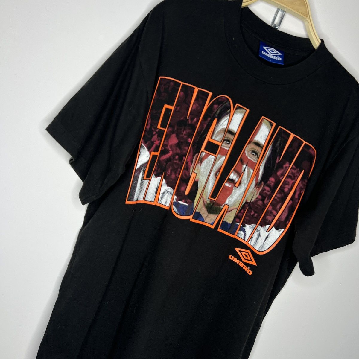 Umbro × Vintage Vintage Umbro England Soccer T-shirt Size US L / EU 52-54 / 3 - 4 Thumbnail