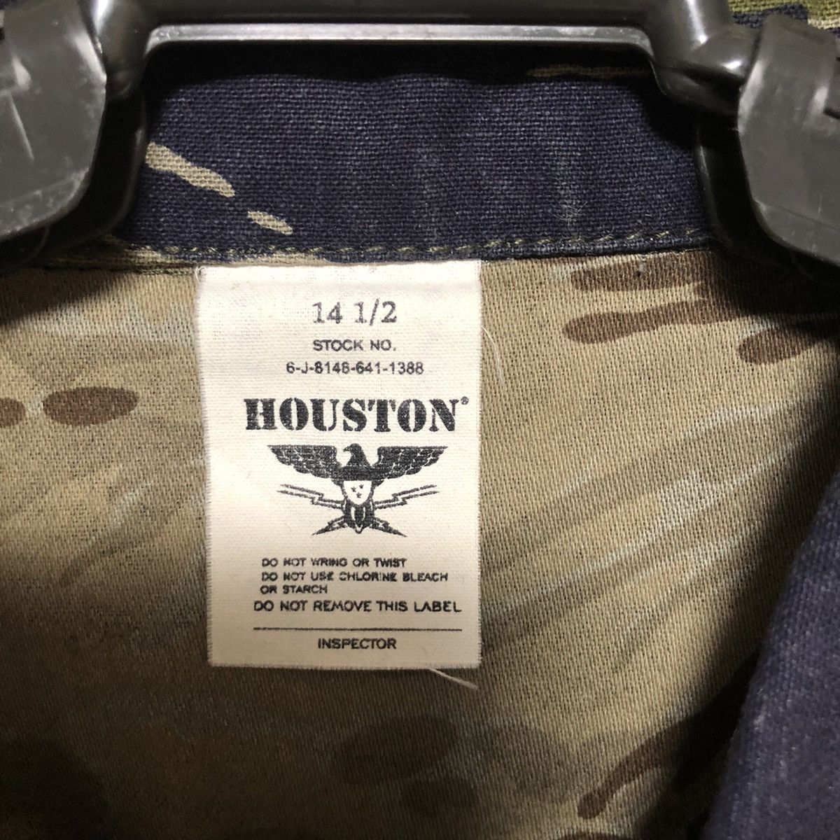 Vintage Houston Embroidery Military Tiger Stripe Camouflage Shirt Size US M / EU 48-50 / 2 - 7 Thumbnail