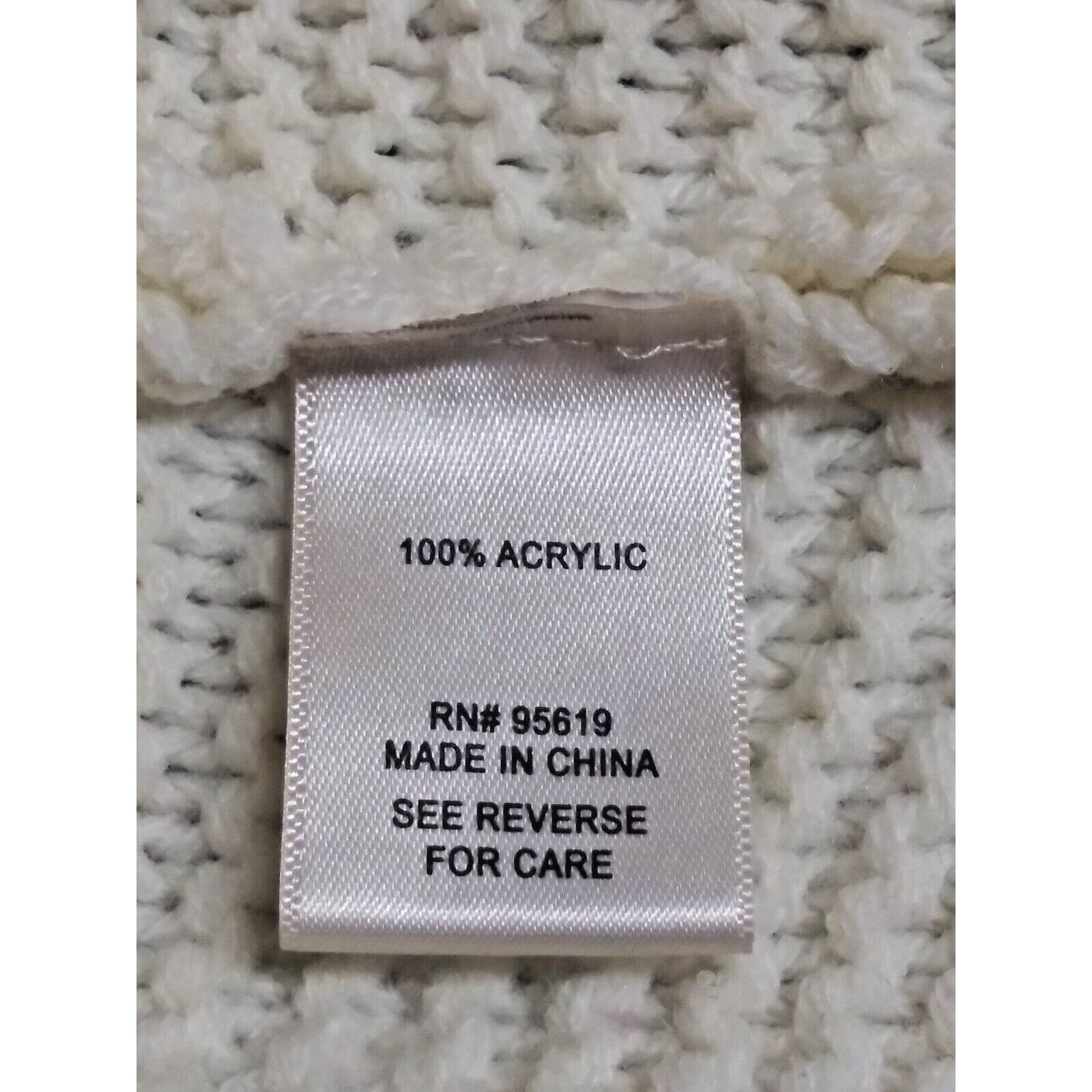 Designer JOHN PAUL RICHARD Sweater Cowl Neck Women's Large Ivory Size L / US 10 / IT 46 - 6 Thumbnail