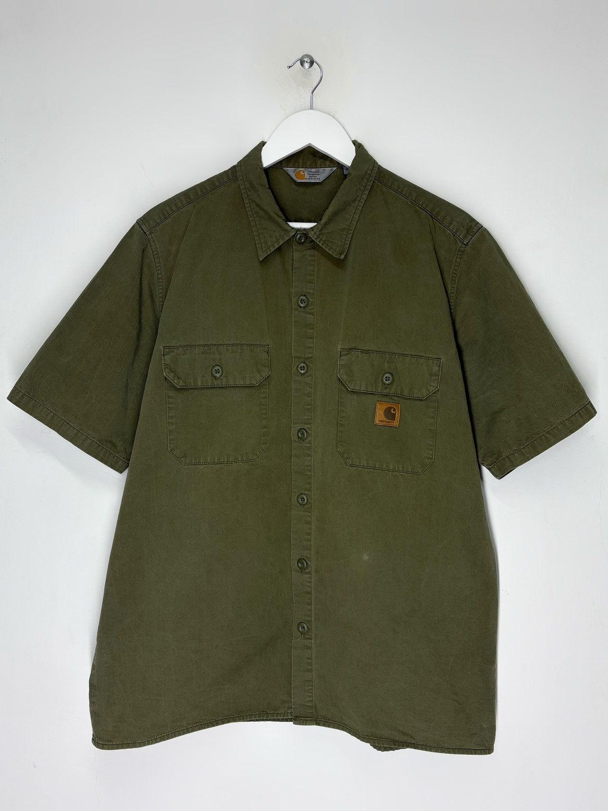 Carhartt Vintage Carhartt WIP Green S/S Master Shirt Size US XL / EU 56 / 4 - 1 Thumbnail