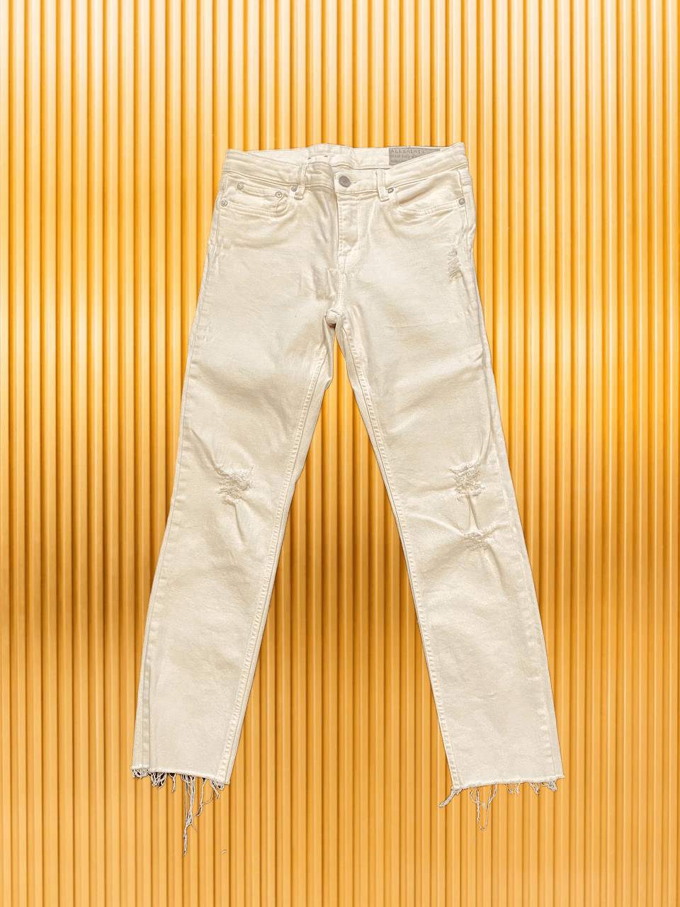 Allsaints Allsaints vintage Denim pants white jeans Y2K Size US 28 / EU 44 - 1 Thumbnail