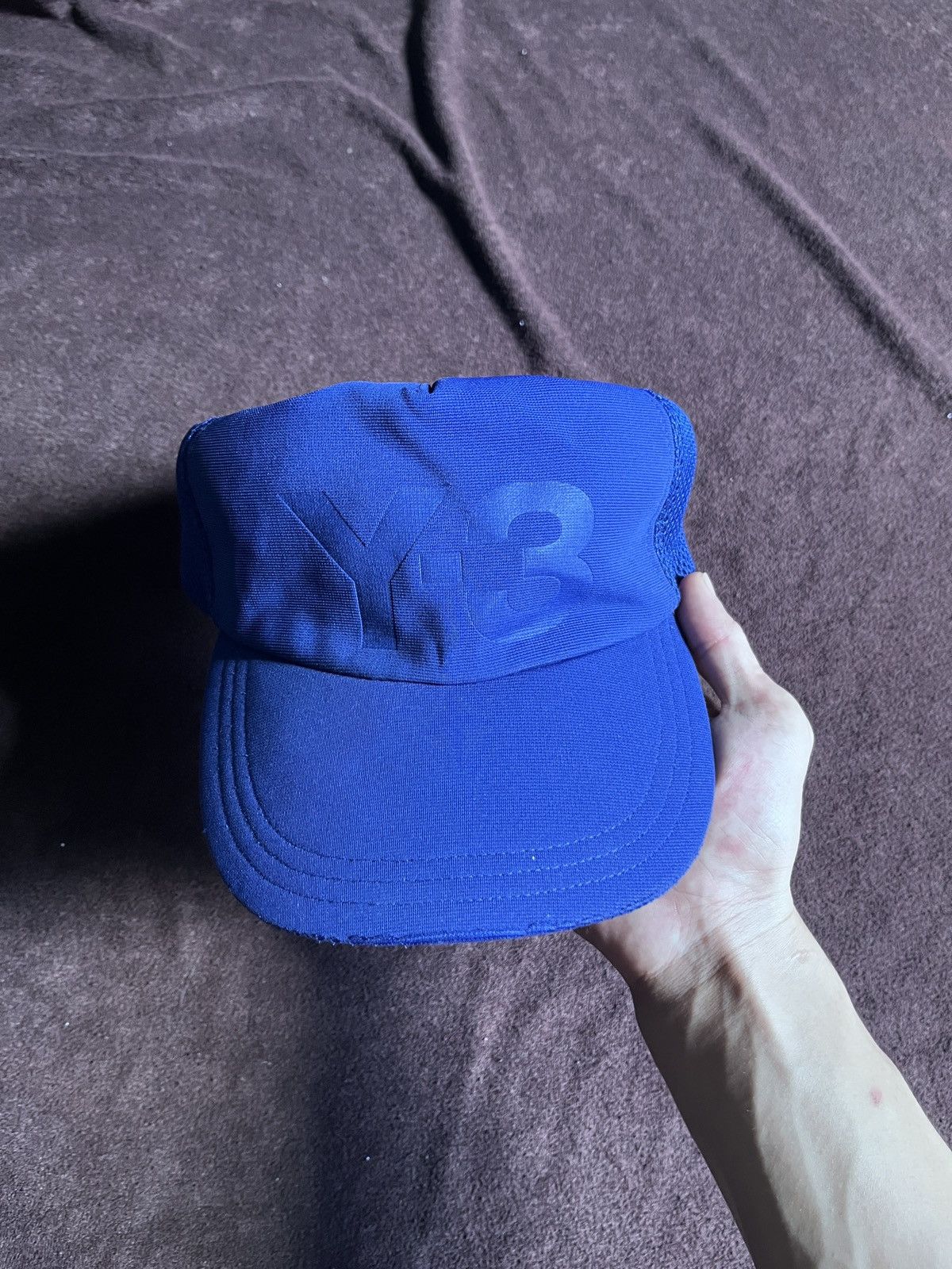 Yohji Yamamoto Blue Y-3 Yohji Yamamoto Trucker Rare Size ONE SIZE - 1 Thumbnail