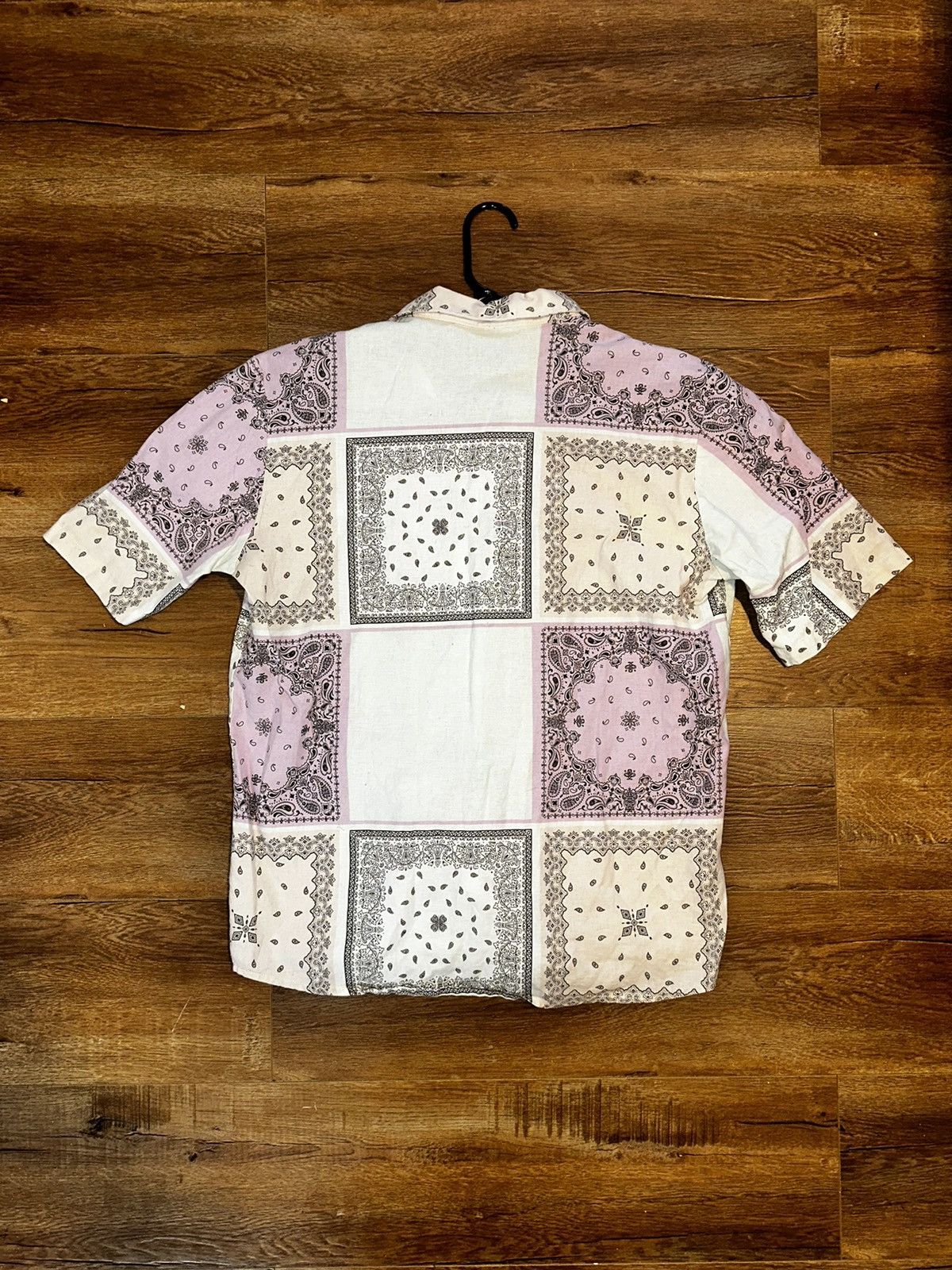 Zara Zara Men’s Short Sleeve Button Down Pink/White Size US S / EU 44-46 / 1 - 2 Thumbnail