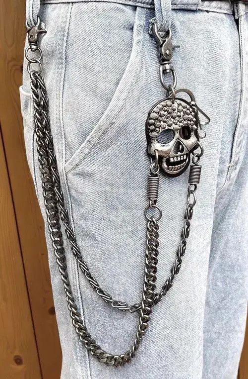 Jewelry Gothic Skull Wallet Chain Size ONE SIZE - 3 Thumbnail