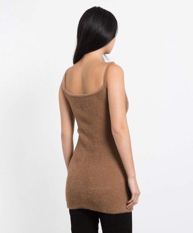 Off-White o1y1125 Mini Dress in Camel/Black Size M / US 6-8 / IT 42-44 - 3 Thumbnail