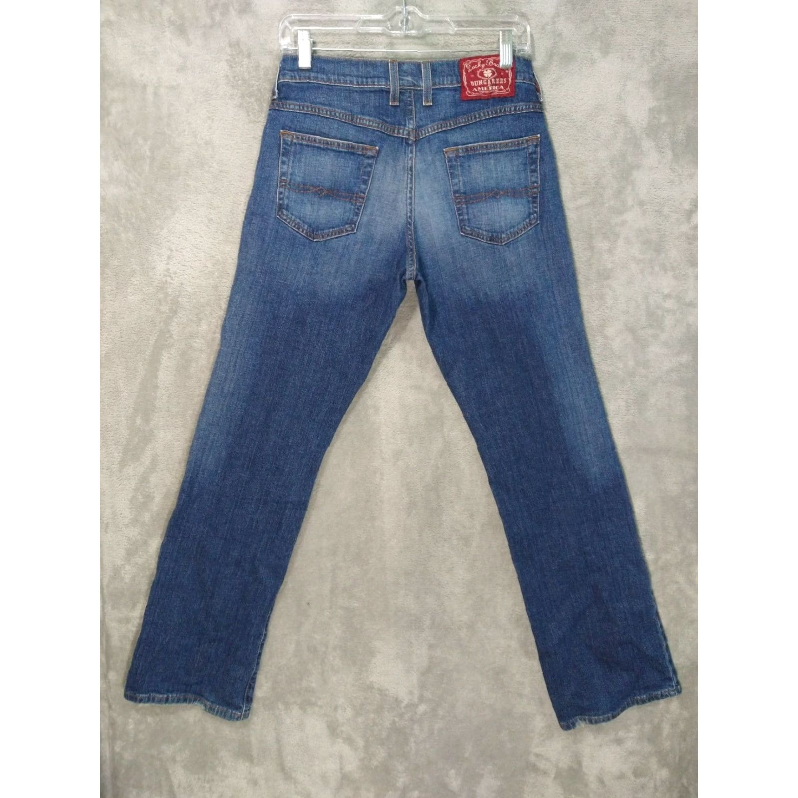 Lucky Brand Lucky Brand Jeans Women’s 28 Regular Dark Wash Denim Dungarees Classic Fit Blue Straight Pants Size 28" / US 6 / IT 42 - 2 Thumbnail