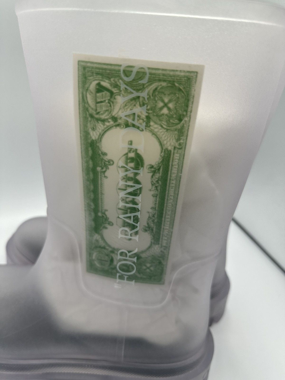 Off-White OFF-WHITE "Reboot Dollar" Rain Boots Transparent 45 US Size US 12 / EU 45 - 12 Thumbnail