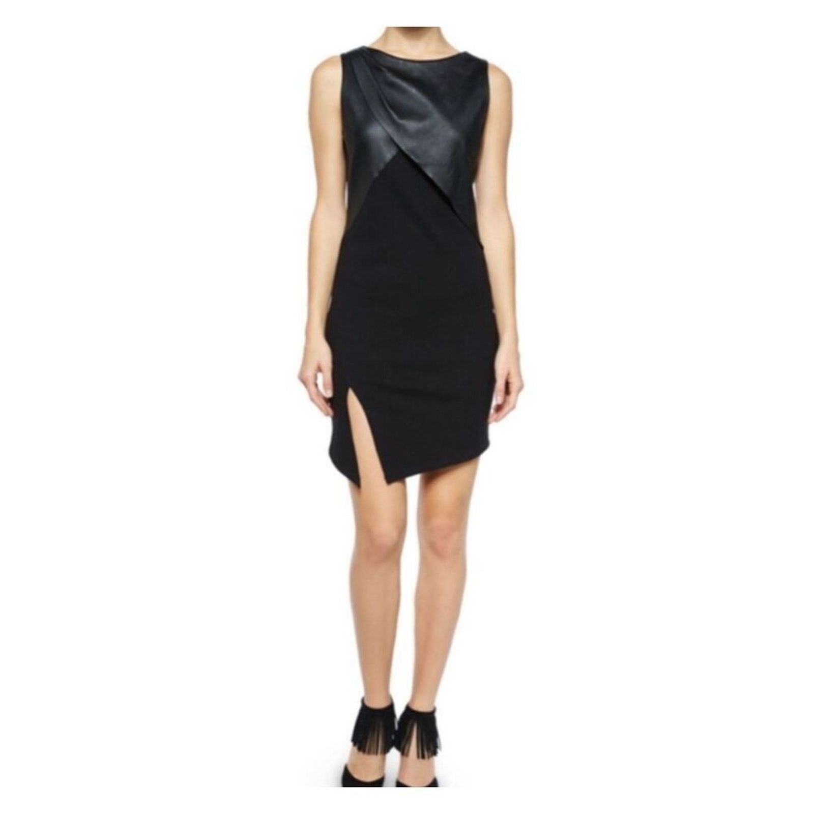 haute hippie asymmetrical dress Elliatt Paloma Gown, Black/Ivory  Shop at the Mix