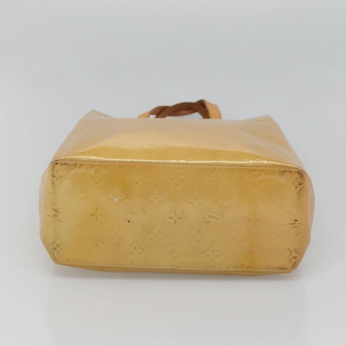 Louis Vuitton LOUIS VUITTON Monogram Vernis Reade MM Hand Bag Beige M91141 Size ONE SIZE - 9 Thumbnail