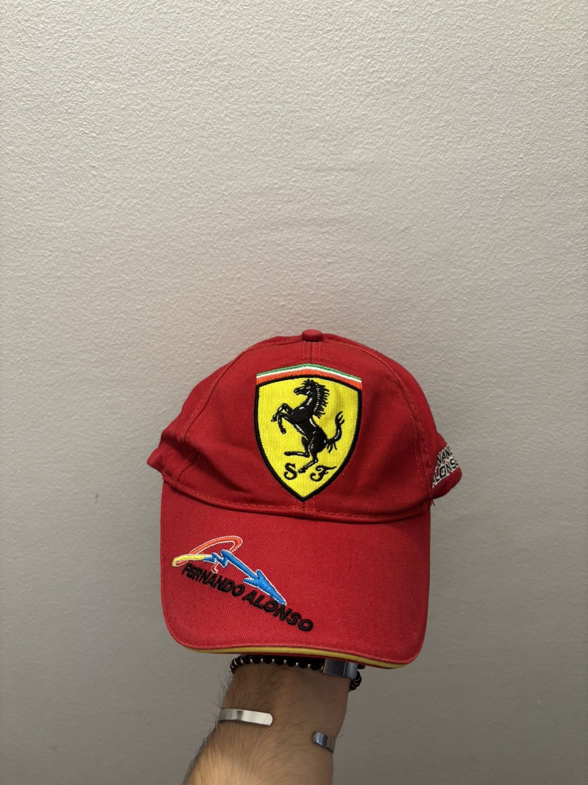 Ferrari × NASCAR Vintage Y2K Ferarri Racing Cap Fernando Alonso F1 Size ONE SIZE - 1 Thumbnail