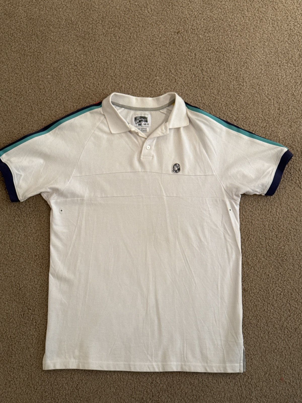 Billionaire Boys Club × Vintage Billionaire Boys Club Polo White Shirt with Stripes Size US XL / EU 56 / 4 - 1 Thumbnail