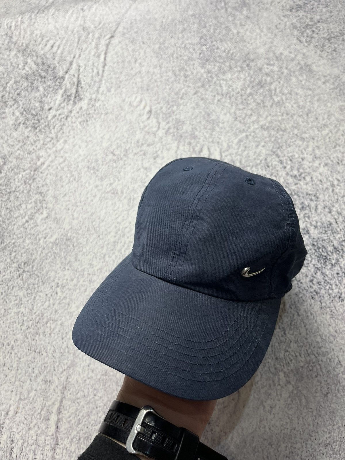 Nike Vintage Nike Cap Metal Swoosh Y2K Style Streetwear Size ONE SIZE - 13 Thumbnail