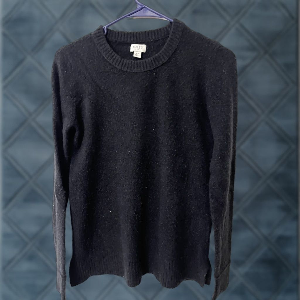 J.Crew J CREW Sweater Black Womens XS Pullover Crewneck Extra Soft Yarn BB083 Size XS / US 0-2 / IT 36-38 - 1 Thumbnail